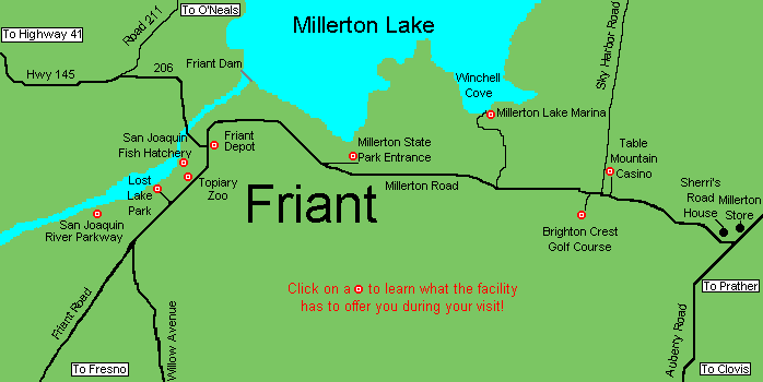 Friant Area Map