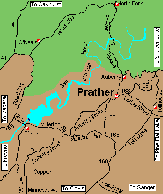 Prather Area Map